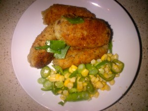 Lamb Croquettes with Corn Salsa